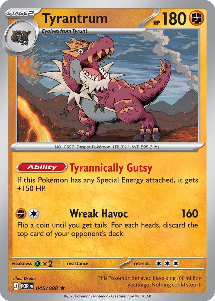 Tyrantrum - Perfect Order - #45 - Pokemon TCG card
