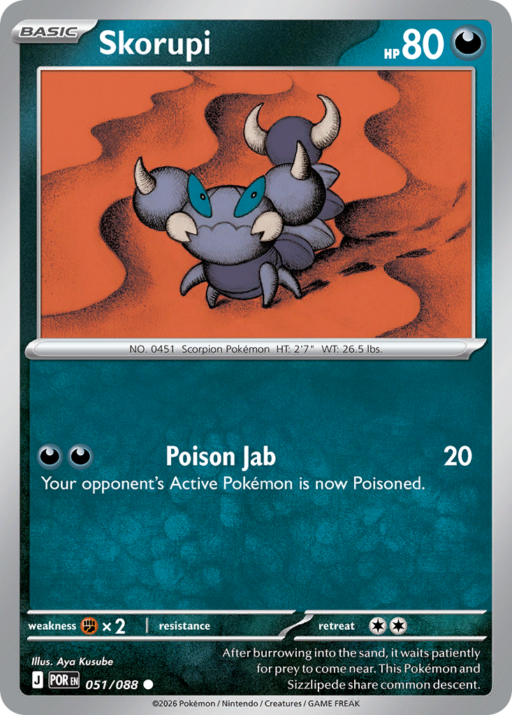 Skorupi - Perfect Order - #51 - Pokemon TCG card