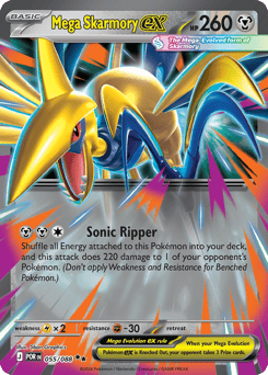 Mega Skarmory ex - Perfect Order - #55 - Pokemon TCG card