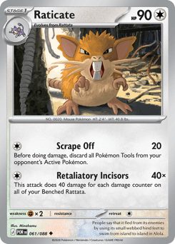 Raticate #61 Raticate - Perfect Order - #61 - Pokemon TCG card