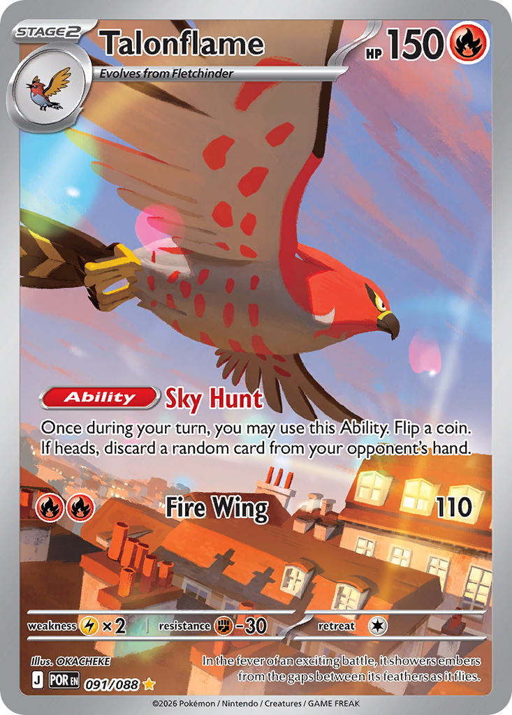 Talonflame - Perfect Order - #91 - Pokemon TCG card
