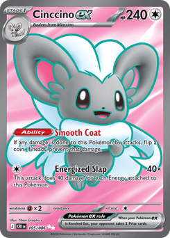 Cinccino ex - Chaos Rising - #105 - Pokemon TCG card