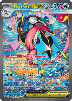 Mega Greninja ex #116 Mega Greninja ex - Chaos Rising - #116 - Pokemon TCG card