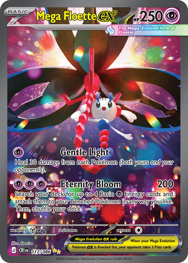 Mega Floette ex - Chaos Rising - #117 - Pokemon TCG card