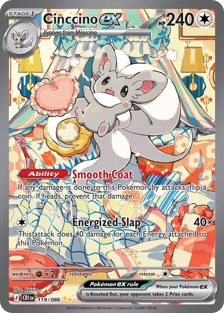 Cinccino ex - Chaos Rising - #119 - Pokemon TCG card