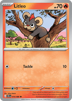 Litleo #14 Litleo - Chaos Rising - #14 - Pokemon TCG card