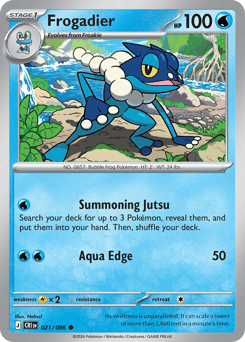 Frogadier - Chaos Rising - #21 - Pokemon TCG card