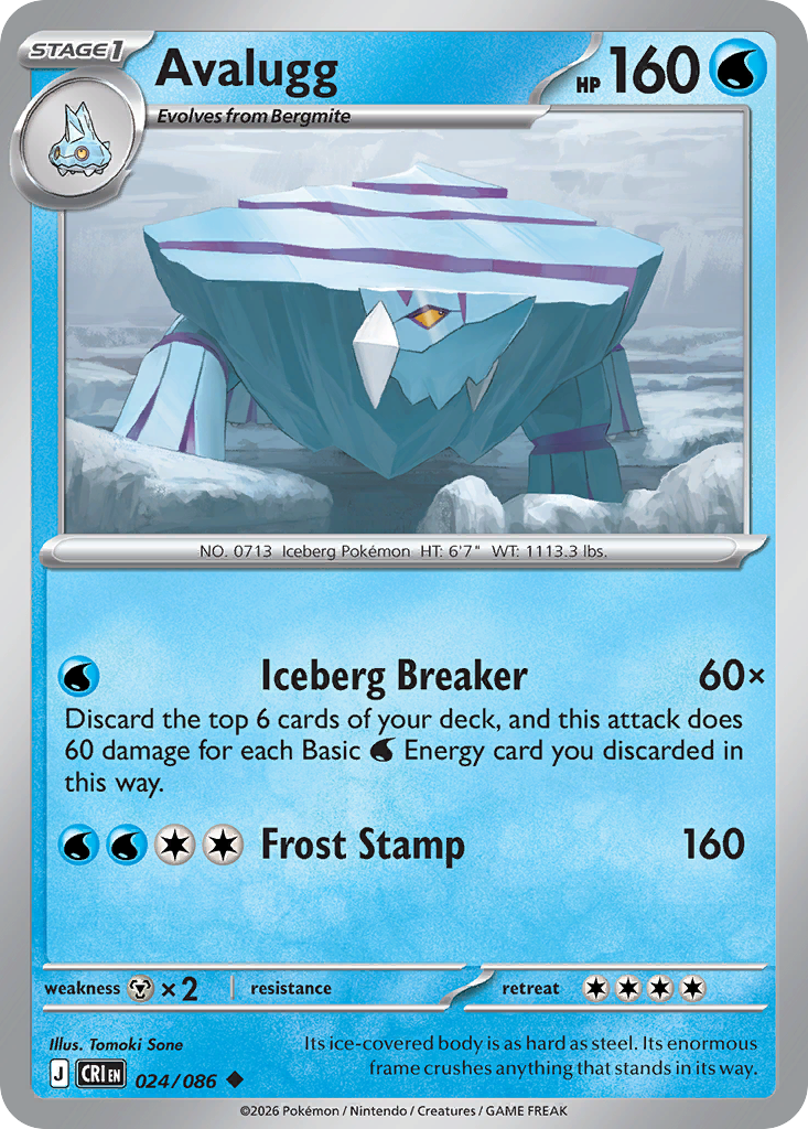 Avalugg - Chaos Rising - #24 - Pokemon TCG card
