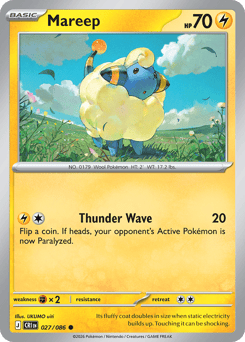 Mareep #27 Mareep - Chaos Rising - #27 - Pokemon TCG card