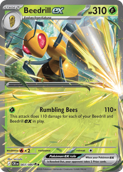 Beedrill ex - Chaos Rising - #3 - Pokemon TCG card