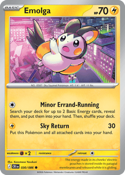 Emolga #30 Emolga - Chaos Rising - #30 - Pokemon TCG card