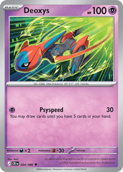 Deoxys #34 Deoxys - Chaos Rising - #34 - Pokemon TCG card