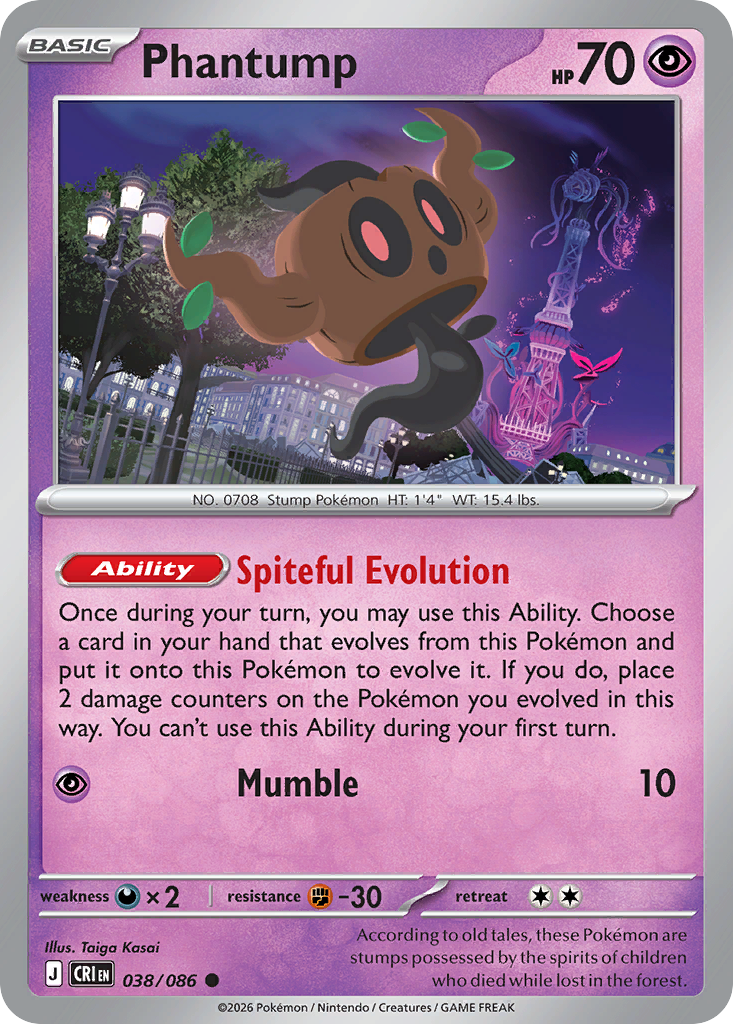 Phantump - Chaos Rising - #38 - Pokemon TCG card