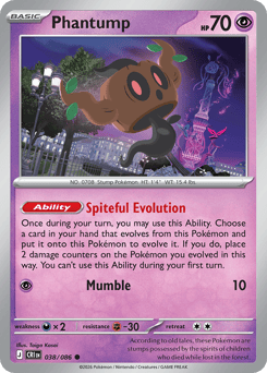 Phantump - Chaos Rising - #38 - Pokemon TCG card