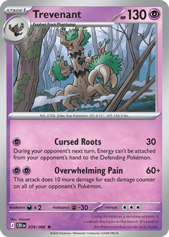 Trevenant #39 Trevenant - Chaos Rising - #39 - Pokemon TCG card