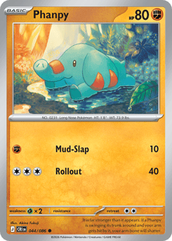Phanpy - Chaos Rising - #44 - Pokemon TCG card