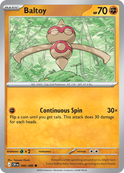 Baltoy - Chaos Rising - #46 - Pokemon TCG card