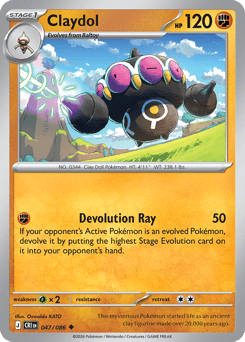Claydol - Chaos Rising - #47 - Pokemon TCG card