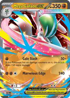 Mega Gallade ex - Chaos Rising - #48 - Pokemon TCG card