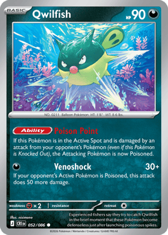 Qwilfish #52 Qwilfish - Chaos Rising - #52 - Pokemon TCG card