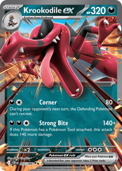 Krookodile ex #55 Krookodile ex - Chaos Rising - #55 - Pokemon TCG card