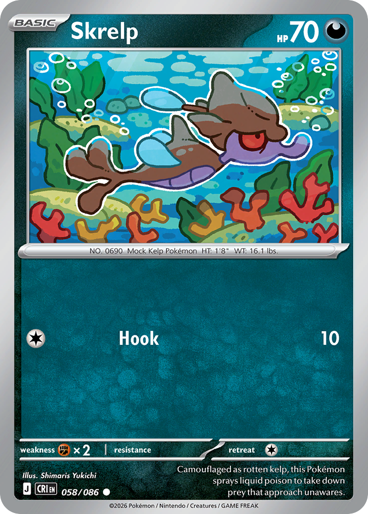 Skrelp - Chaos Rising - #58 - Pokemon TCG card