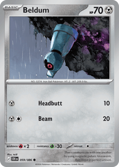 Beldum - Chaos Rising - #59 - Pokemon TCG card