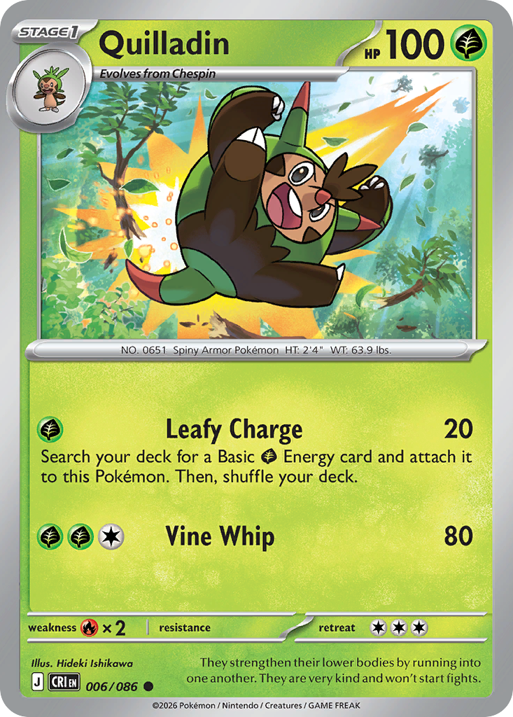 Quilladin - Chaos Rising - #6 - Pokemon TCG card