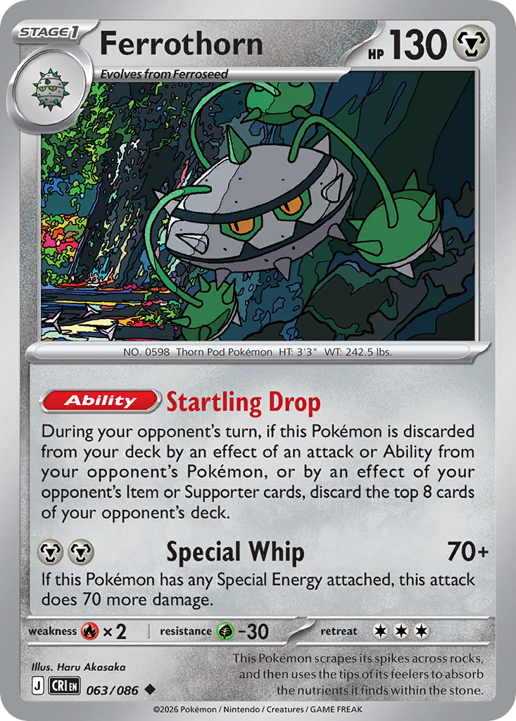 Ferrothorn - Chaos Rising - #63 - Pokemon TCG card