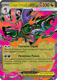 Mega Dragalge ex - Chaos Rising - #65 - Pokemon TCG card