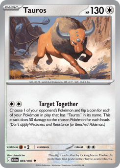 Tauros - Chaos Rising - #69 - Pokemon TCG card