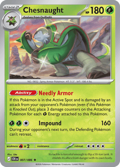 Chesnaught #7 Chesnaught - Chaos Rising - #7 - Pokemon TCG card