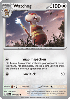 Watchog #71 Watchog - Chaos Rising - #71 - Pokemon TCG card