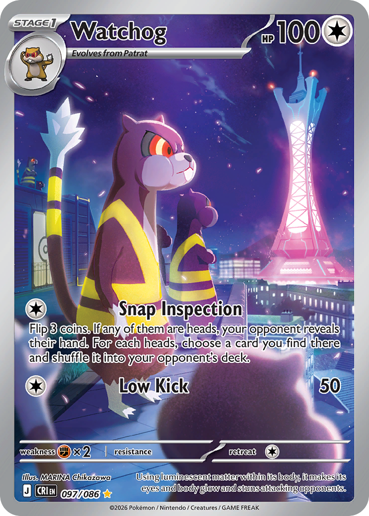 Watchog - Chaos Rising - #97 - Pokemon TCG card