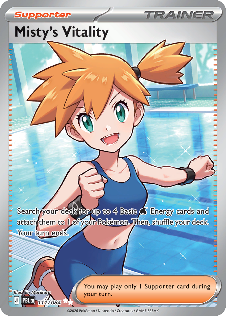 Misty's Vitality - Pitch Black - #111 - Pokemon TCG card