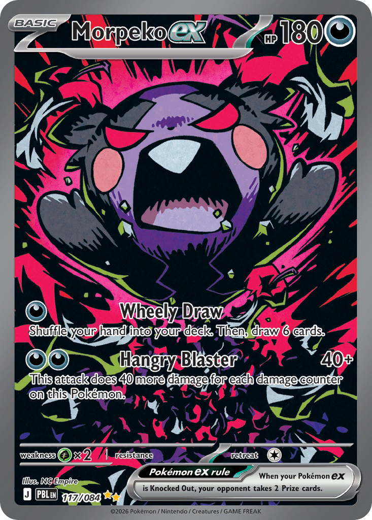 Morpeko ex - Pitch Black - #117 - Pokemon TCG card
