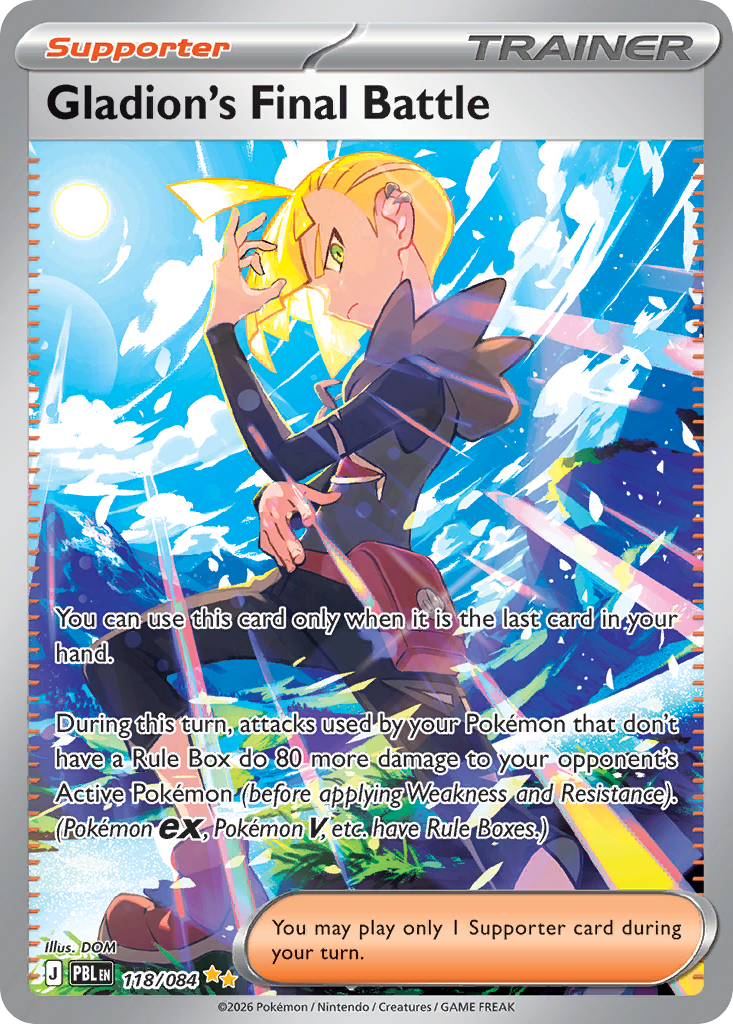 Gladion's Final Battle - Pitch Black - #118 - Pokemon TCG card