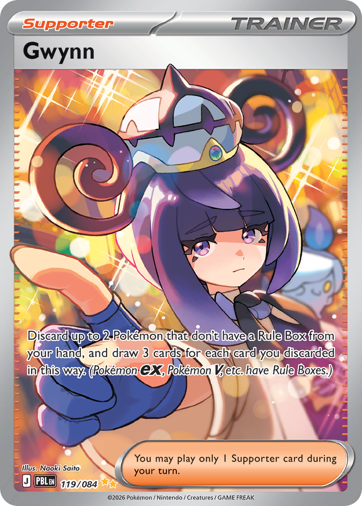 Gwynn - Pitch Black - #119 - Pokemon TCG card