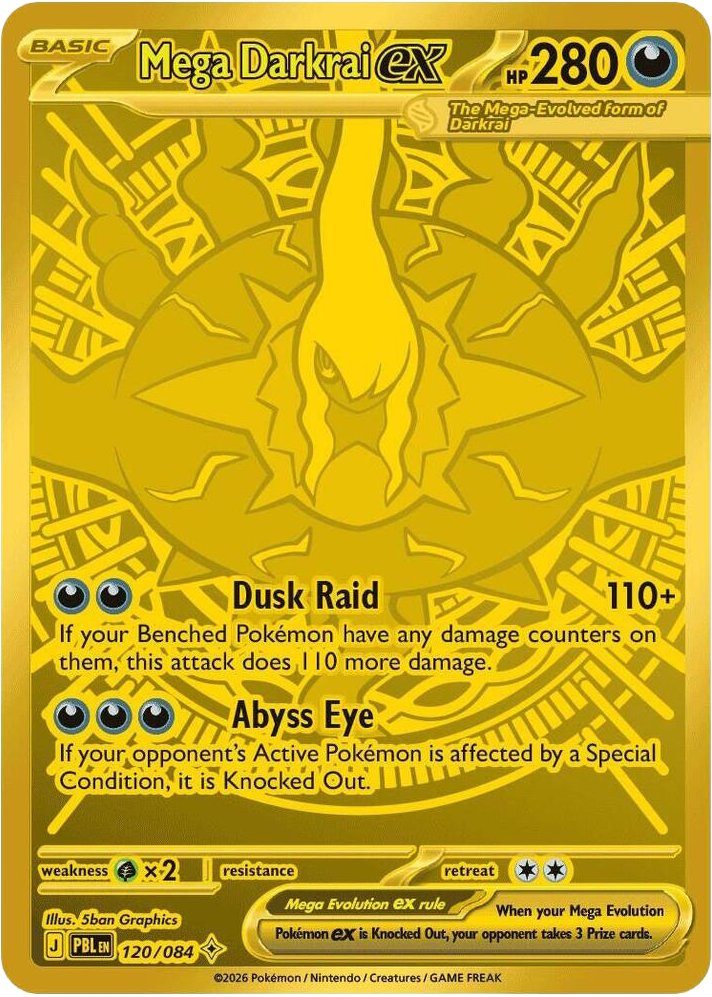 Mega Darkrai ex - Pitch Black - #120 - Pokemon TCG card
