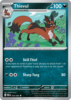 Thievul - Pitch Black - #54 - Pokemon TCG card