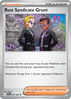Rust Syndicate Grunt - Pitch Black - #81 - Pokemon TCG card