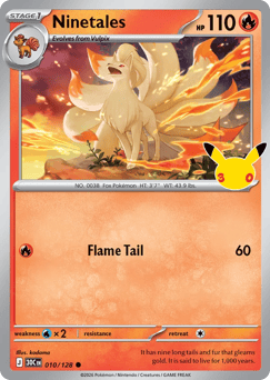 Ninetales - 30th Celebration - #10 - Pokemon TCG card