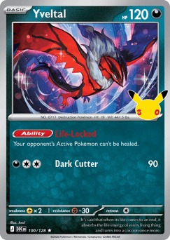 Yveltal - 30th Celebration - #100 - Pokemon TCG card