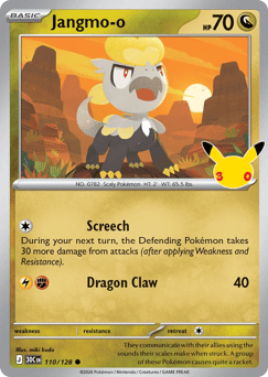 Jangmo-o - 30th Celebration - #110 - Pokemon TCG card