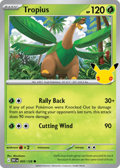 Tropius - 30th Celebration - #5 - Pokemon TCG card