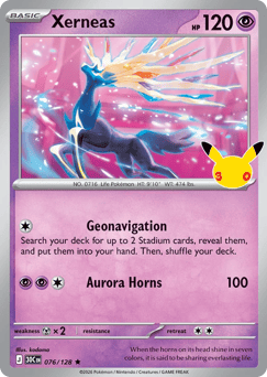 Xerneas - 30th Celebration - #76 - Pokemon TCG card