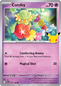 Comfey - 30th Celebration - #77 - Pokemon TCG card