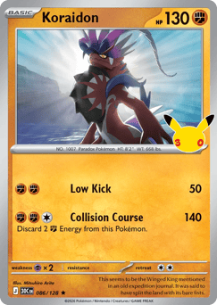 Koraidon - 30th Celebration - #86 - Pokemon TCG card