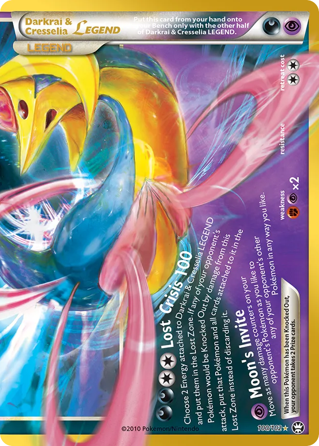 Darkrai & Cresselia LEGEND - 30th Celebration: Classic Collection - #100 - Pokemon TCG card