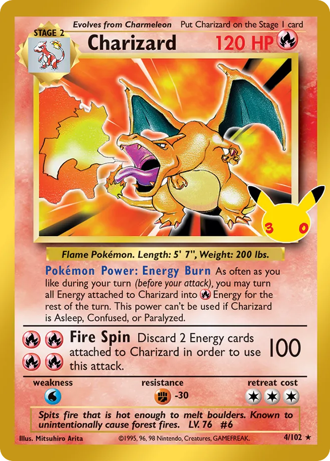 Charizard - 30th Celebration: Classic Collection - #4 - Pokemon TCG card
